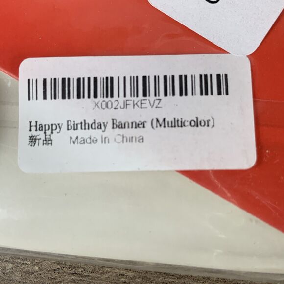 Happy Birthday Banner, Birthday Party Decorations (Multicolor) - Picture 4 of 10